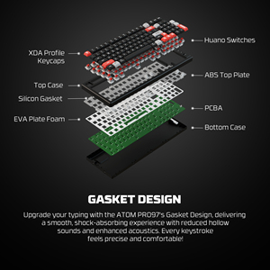 FANTECH MK918 Wireless RGB Gaming <strong>Keyboard</strong> 97 <strong>Keys</strong> Mechanical <strong>Keyboard</strong> Full-<strong>Key</strong> Anti-Ghosting for PC <strong>Mac</strong> Gaming <strong>Keyboard</strong> - Product Image 4