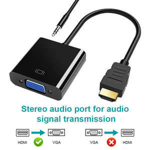 Cable adaptador USB 3,0 a HDMI VGA, convertidor de Audio y vídeo para ordenador, multipuerto, salida Dual, pantalla 1080P