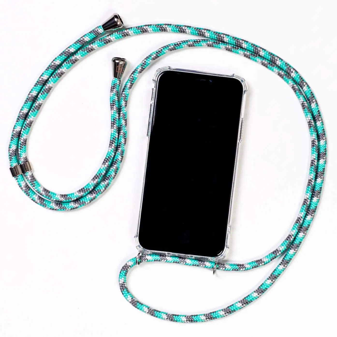 Untuk iPhone 11 Pro Kasus Ponsel Kasus Ponsel Kalung Hard Acrylic Case dengan Leher Bahu Tali