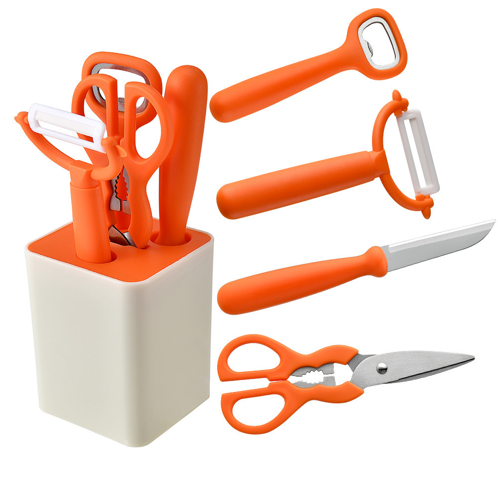 orange Square seat five-piece set