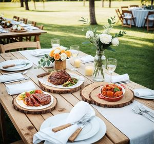 Thớt gỗ tự nhiên hình thân cây dùng trong nhà bếp, dùng để thái thịt, đồ ăn, đồ ăn nguội - Product Image 3