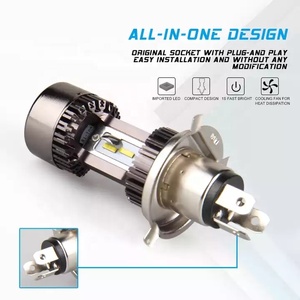 M8 <span class=keywords><strong>LED</strong></span> motosiklet far ampulü süper parlak H4 H4 H6 BA20D aksesuarları aydınlatma sistemi spot sis ışık projektör Lens