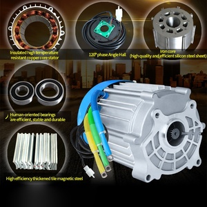 Kompakter mittel montierter 4-Loch-Gleichstrommotor für Robotik 60V 72V 3000W 4000W Präzisions motor mit vibrations armer Konstruktion - Product Image 6