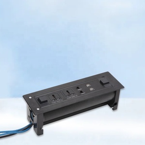 Advanced Office Furniture Desk <strong>Mounted</strong> Power Socket 15A Rated Current 4 USB Output Ports 4 AC Outlets <strong>UK</strong>/US/EU/AU/ CN Plug 5M - Product Image 5