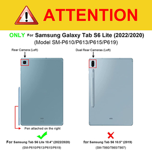 三星Galaxy Tab S6 Lite带无线键盘的外壳，适用于SAM P610 10.4英寸平板键盘外壳，带笔架 - Product Image 2