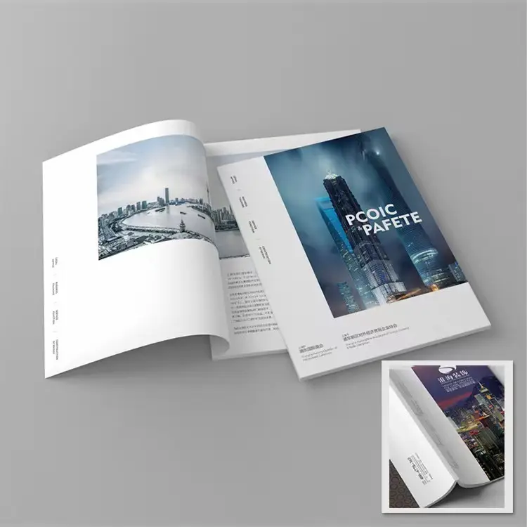 wholesale custom book print Catalog Brochure Magazine Booklet Printing Custom Printed Soft Cover Full Color