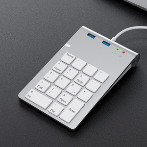 ACASIS有線数値キーパッド18キーミニUSB3.0ハブポータブル財務会計オフィスキーボードラップトップ用テンキー - Product Image 2