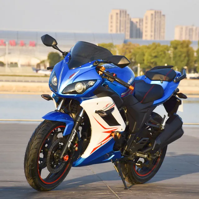 人気レーシングガスモーター大人用17インチLEDディスプレイ130 km/h 1000kmレンジ150cc/400ccチョッパーオートバイ