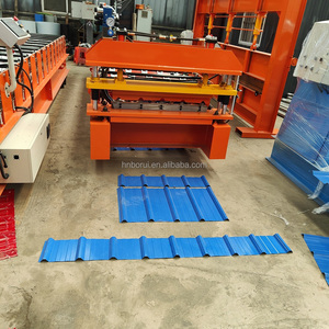 智利美国镀锌金属PV4 PV6 PBR bbu波纹双层屋面板滚压成型机 - Product Image 1