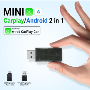 最新快速连接5g无线智能迷你USB carplay加密狗安卓ai盒2合1无线carplay安卓自动适配器 - Product Image 3