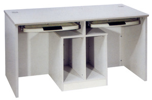 Moderne Schul möbel Student Computer tisch mit CPU-Halter und Tastatur ablage - Product Image 3