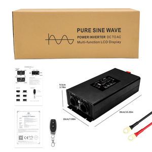 Inversor Solar 4000W DC 12V 24V 36V 48V 60V para AC 220V <span class=keywords><strong>230V</strong></span> Inversor Potência Contínua 2000W Inversor de Onda Senoidal Pura