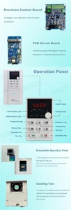3AC 380V 0.75KW DC/AC Solar Pump Inverter MPPT Controller for Submersible Surface Pump VFD 250-900VDC Nominal Voltage - Product Image 6