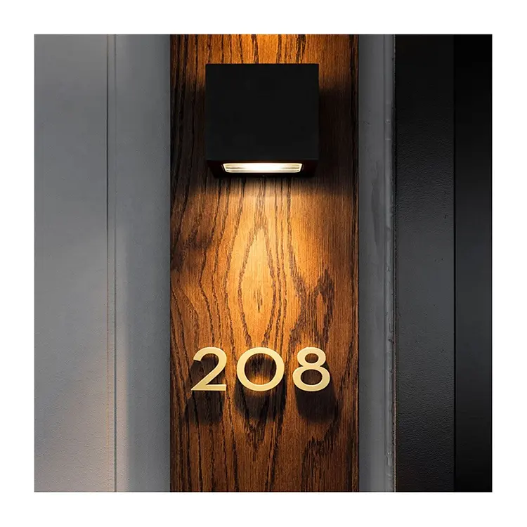 Новое прибытие номера дома тарелки металлические буквы знаки для номера двери гостиницы дома