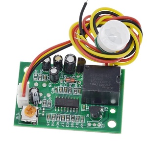 DC 12V PIR IR Módulo infrarrojo piroeléctrico Salida de relé ajustable Sensor de cuerpo humano - Product Image 1