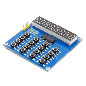 TM1638デジタルLEDディスプレイ8ビットデジタルチューブボード3ワイヤ16キー8ビットキーボードスキャンとキーLEDモジュール - Product Image 1