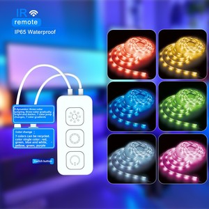For Amazon <strong>Hot</strong> Sale <strong>New</strong> 12V 5050RGB Music &amp; Voice Control Smart for Bluetooth App 5.4m <strong>LED</strong> Light Strip Set - Product Image 4