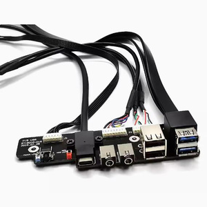 High-Definition Audio #67071 Computerbehuizing Sensormodules Kit Met Dubbele Usb-3.0/Type-C Frontpaneelkabel En Stroomlichtschakelaar - Product Image 3