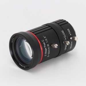 スマートセキュリティCCTVカメラレンズ1/2.5 "5MP解像度固定EFL = 5〜50mm F1.6CマウントHFOV = 51.5〜7.8 WebRTC