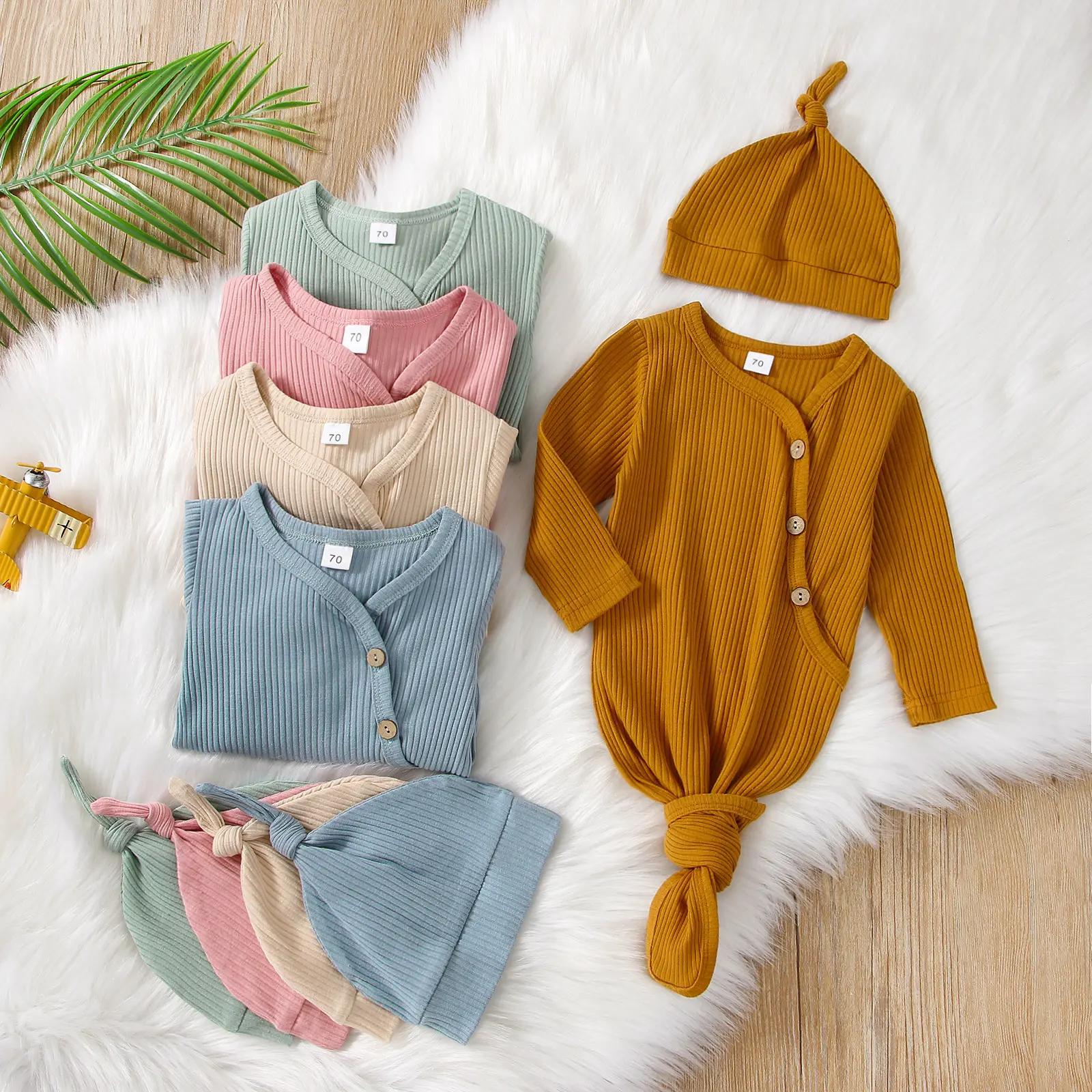 Set di pagliaccetti per neonato vestiti per neonati autunno pagliaccetti per neonato a coste per bambini tuta pigiama vestiti per ragazze appena nate