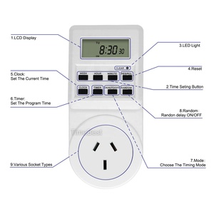 220V Countdown Digital Timer Sockel Zeit schalter Wöchentliche digitale Millisekunden-Timer-Küche - Product Image 2