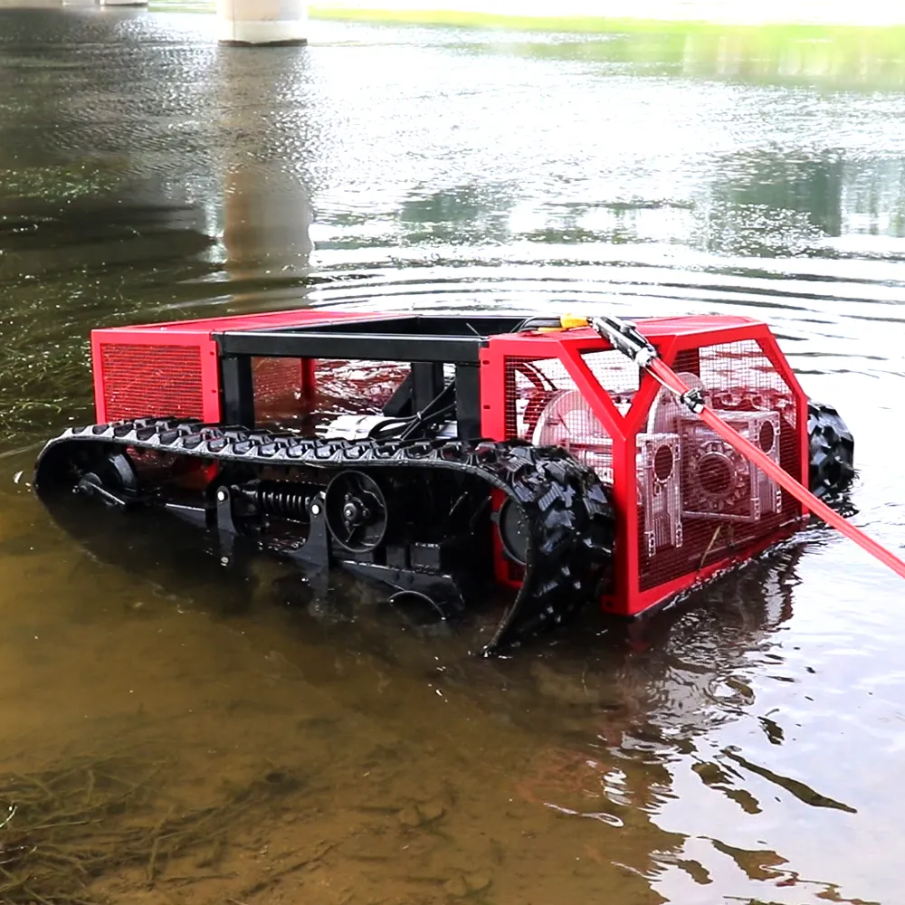 แชสซีหุ่นยนต์ตีนตะขาบไฟฟ้าขุดลอก IP68ใต้น้ำ