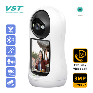 ICSEE 3MP智能云IP摄像机，带屏幕WIFI视频网络和内置麦克风可视化屏幕 - Product Image 2