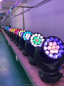 Stage Lighting Equipment 4 in <strong>1</strong> RGBW 19 <strong>X</strong> <strong>15w</strong> <strong>Led</strong> Moving Head with Circle Control Disco Lights for bar Night Club