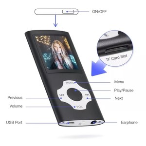 Music MP3 <strong>Player</strong> 1.8 Inch LCD Screen Lossless HiFi Sound Recorder <strong>With</strong> FM E-Book Blue Tooth <strong>MP4</strong> <strong>Player</strong> - Product Image 2