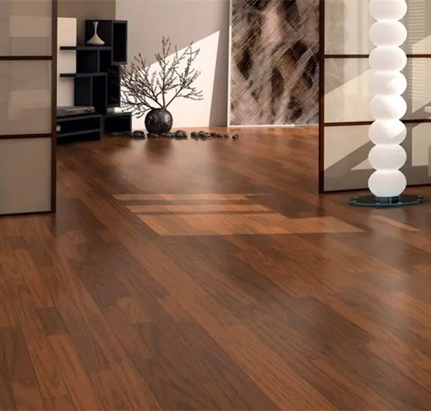 Moderno 8mm 9mm 10mm 12mm Alto Brilho Impermeável Piso Laminado Sala de estar Piso Laminado