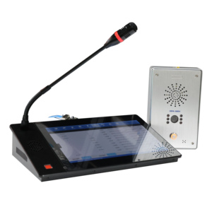 Netzwerk-IP-Audio-Video-Schnitts telle system mit Mikrofon-und Intercom-Terminal-Video-Tür sprechanlage mit Unterstützung der Zugangs kontrolle