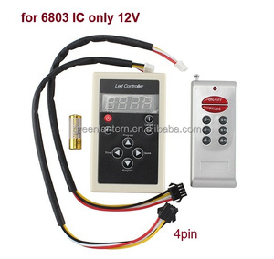 เครื่องควบคุม LED ดิจิทัลสีฝันฝันรีโมทคอนโทรล RF 4Pin สำหรับ IC 6803แถบไฟ LED 3Pin DC12V สำหรับ WS2811 - Product Image 3