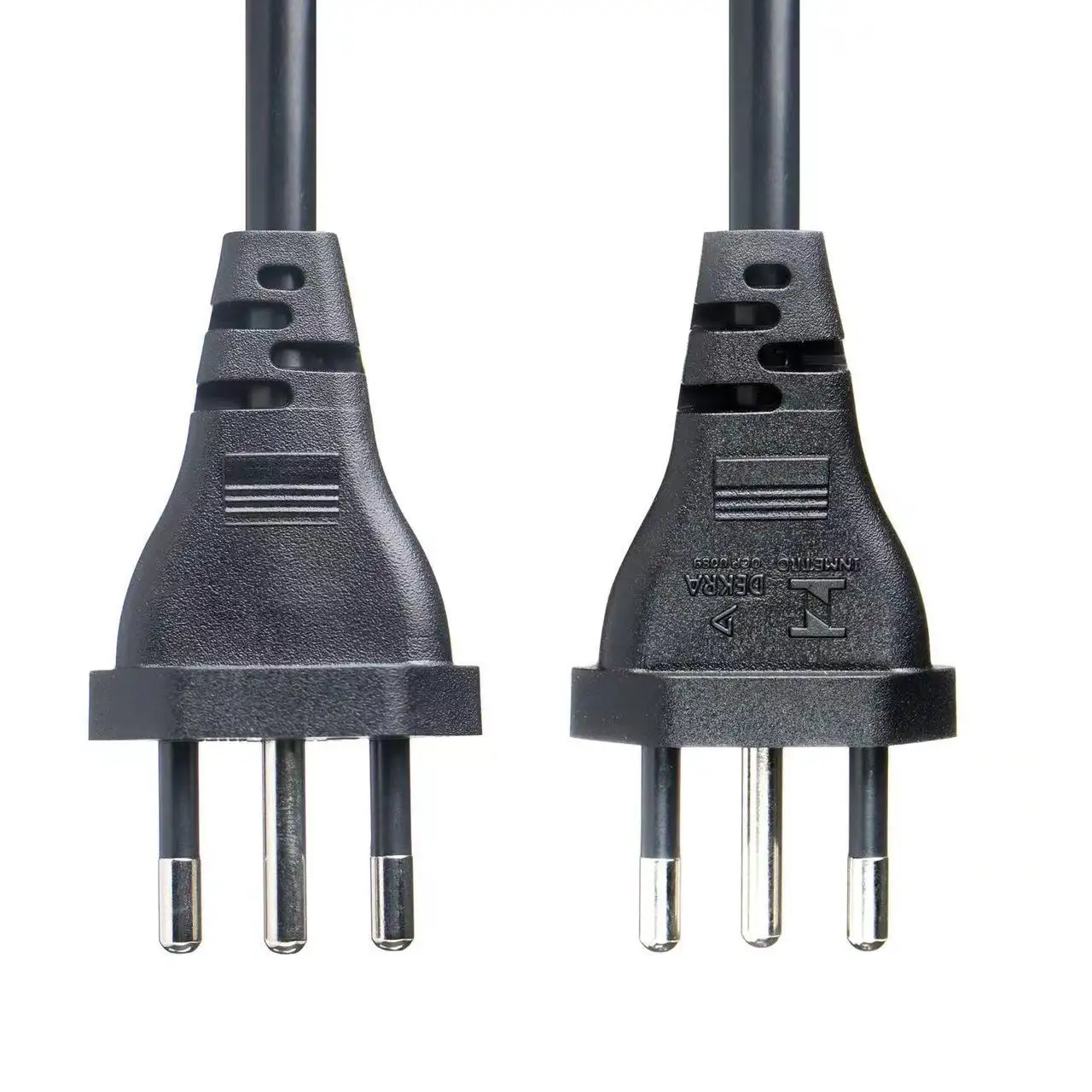 Novo 3pin Puro cobre Brasil AC Power Plug Adapter 3 Pin Brasil Converter plug com cabo de certificação Inmetro para computador