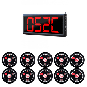 Wireless Restaurant Calling Button Pager <strong>System</strong> with LED <strong>Display</strong> Board <strong>Queue</strong> <strong>Management</strong> Service Call <strong>System</strong>