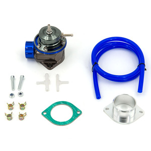 40MM yarış araba greddy FV stil BOV şamandıra valfi kapalı darbe vana yüzer vana mavi alüminyum anodik oksidasyon - Product Image 2