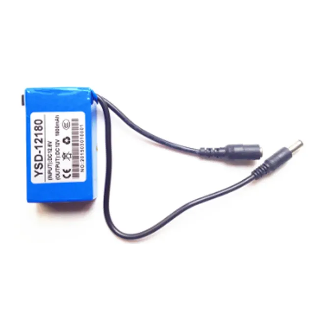 Mini Draagbare DC-168 12V 1800Mah Hoge Capaciteit Oplaadbare Lithium Li-Ion Batterij Voor Cctv Camera Ysd-12180