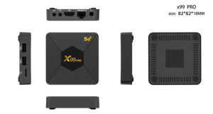 X99pro akıllı TV kutusu RK3518 dört çekirdekli işlemci 2.0 4K çözünürlük Set-top Box - Product Image 4