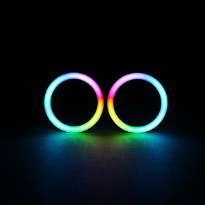 farbwechsel engelsaugen 80 mm s-RGB sequentielle <span class=keywords><strong>LED</strong></span>-Halo-Ringe Scheinwerfer-Kit für Universal-Auto