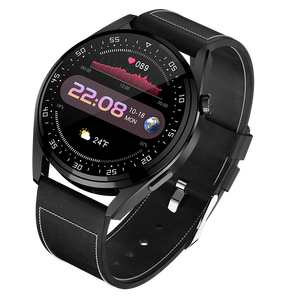 Lemfo — montre connectée E20 pour les hommes, étanche, fonctionne avec les appels téléphoniques, la pression artérielle et la fréquence cardiaque, bluetooth - Product Image 1