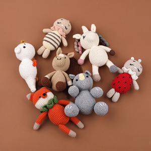 100% el yapımı tığ örme oyuncak sevimli mini dolması tığ hayvan oyuncaklar - Product Image 2