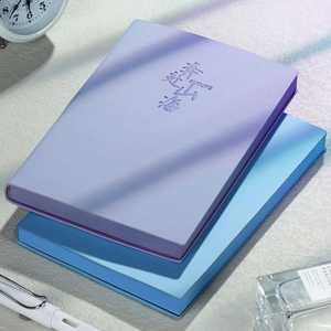 Мягкая кожаная записная книжка с принтом - Product Image 1