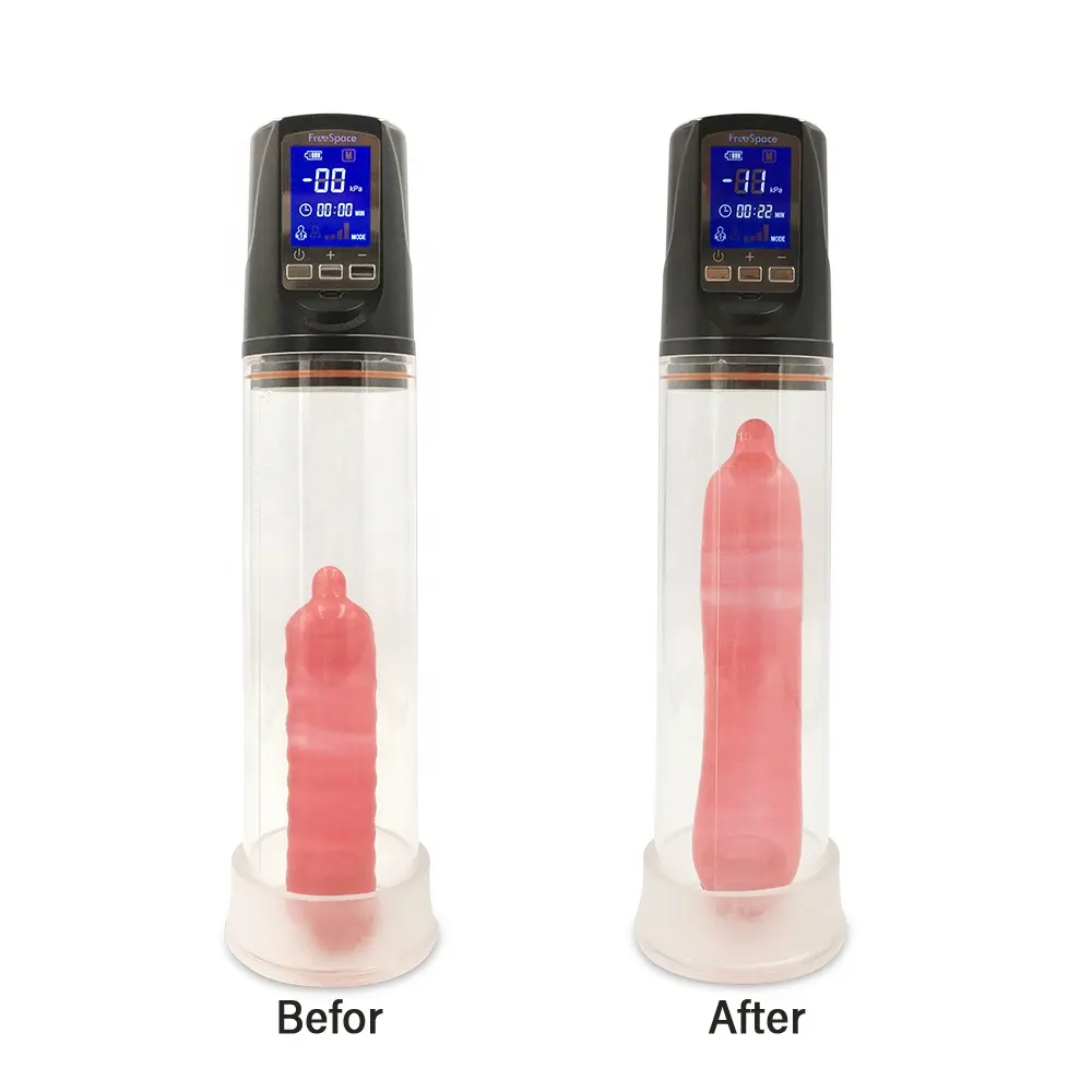 Electronic penis erection pump, erectile dys function vacuum device, penis pump penis enlargement device