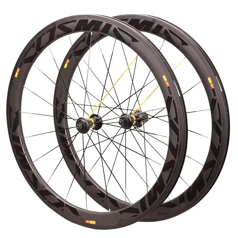 Conjunto de rodas de fibra de carbono 700C COSMIC UETE para ciclismo Clincher/rodas de carbono sem câmara de ar para bicicleta de estrada