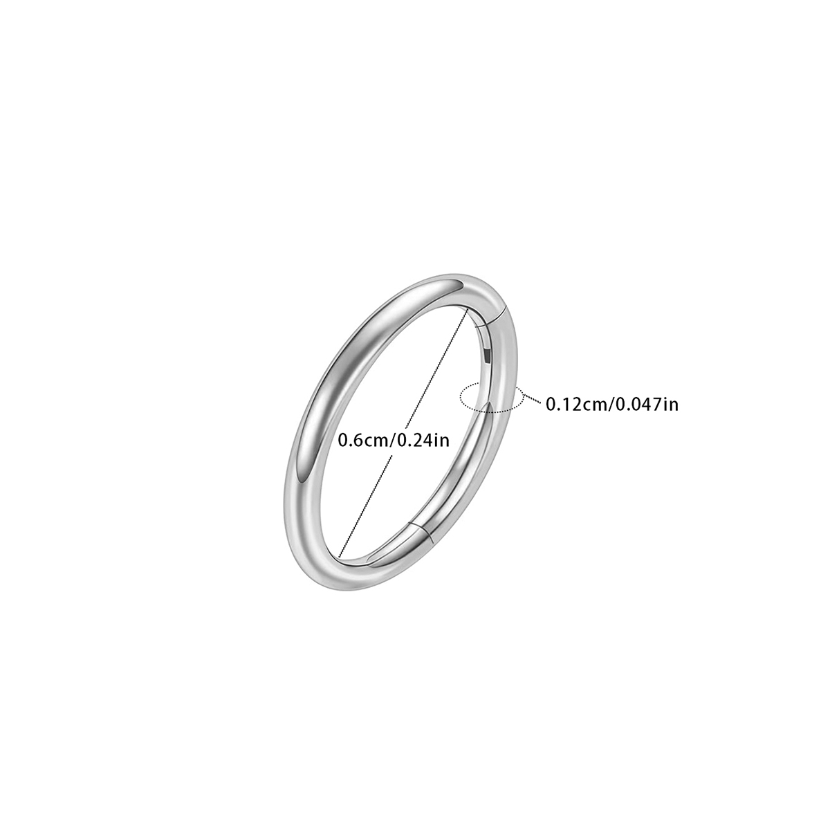 Silver (inner diameter 6mm 1PC)