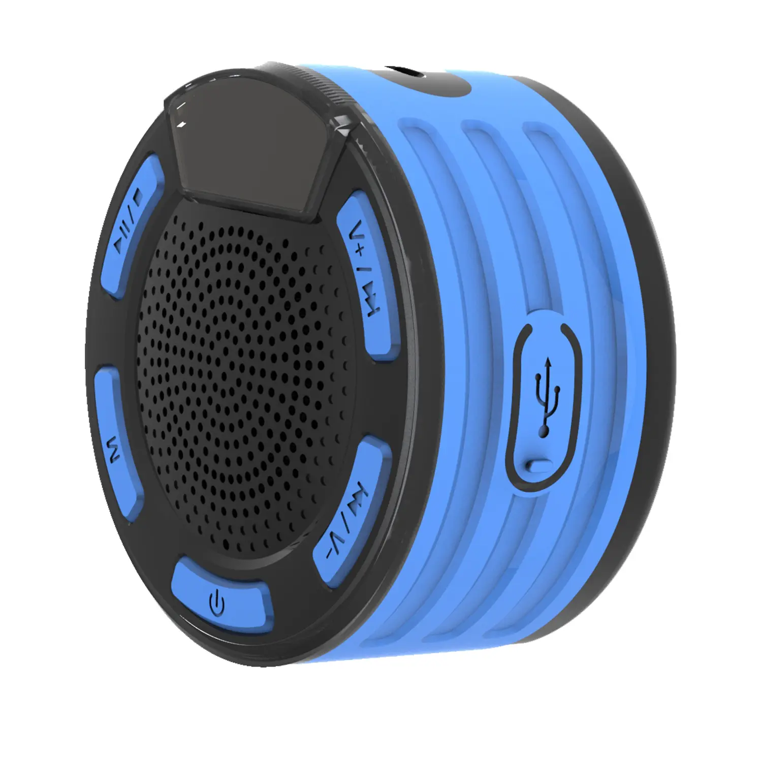 Sản phẩm sáng tạo 2023 không thấm nước IPX7 Bluetooth Led Speaker với FM radio và đồng hồ