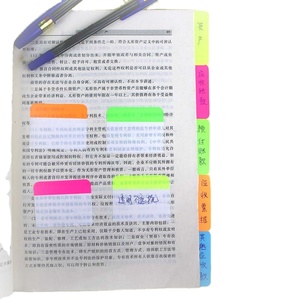 Venta al por mayor precio personalizado barato promocional creativo colorido papel Bloc de notas blocs de notas en blanco promoción Sticky Note Flags - Product Image 1