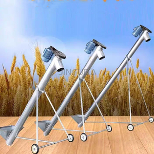 Venta de fábrica, transporte de grano, maíz, trigo, alimentación de partículas a granel, máquina transportadora de pellets, transportador de tornillo automático con tolva - Product Image 3