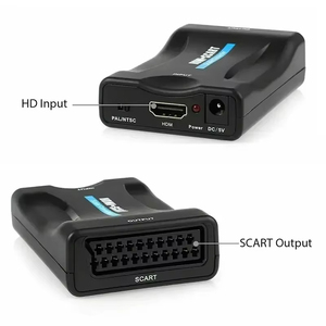 1080P SCART视频音频转换器适配器PAL/NTSC Scart至高清视频音频放大转换器适配器，适用于高清电视Dvd - Product Image 3