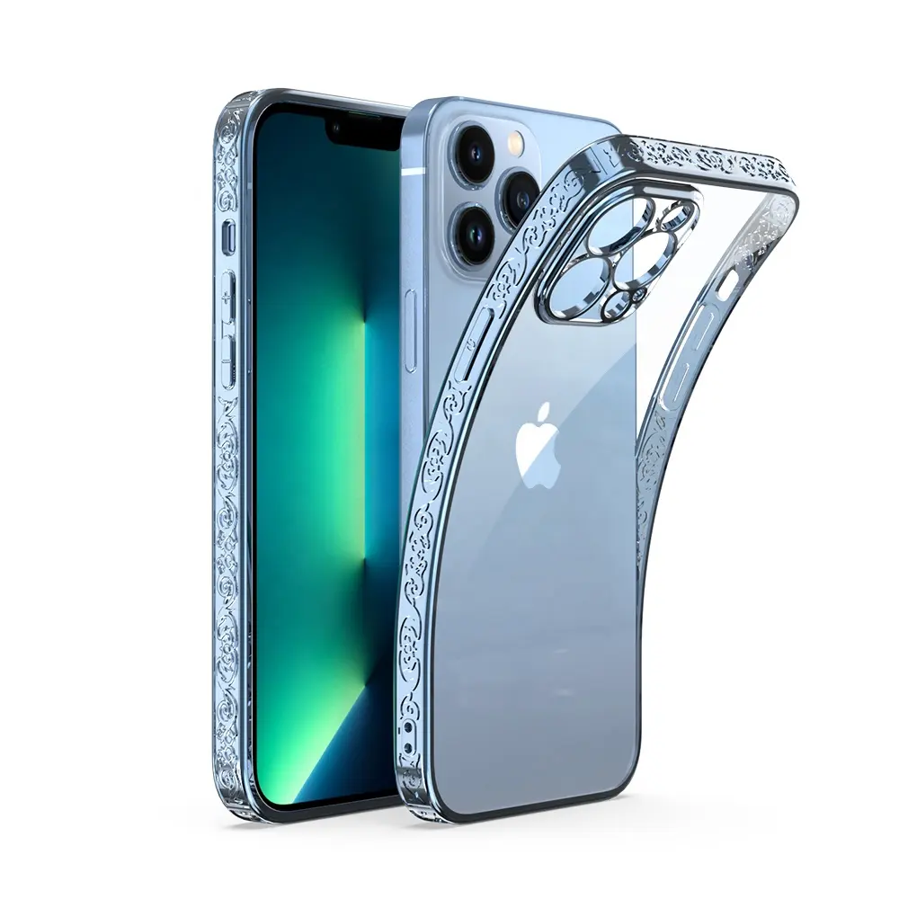 Kauçuk cep telefonu kılıfı üreticisi kare iPhone 12 13 11 pro max xr apple 13 için pro max 13 telefon kılıf
