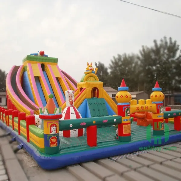 HI gonfiabile parco giochi per bambini, mondo di fiaba commerciale parco di divertimenti